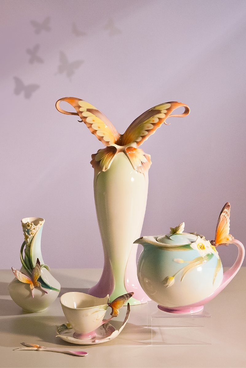 Franz Collection 登峰造極 瓷瓶 Franz Collection 登峰造極 瓷瓶 PAPILLON BUTTERFLY DESIGN