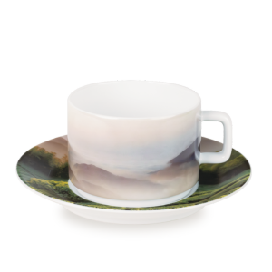 一杯茶看見臺灣美景之 大崙山雲海茶園 杯盤組